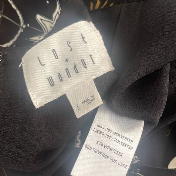 Lost + Wander Zodiac Cross-Front Ruffle Jumpsuit S - Picture 8 of 12